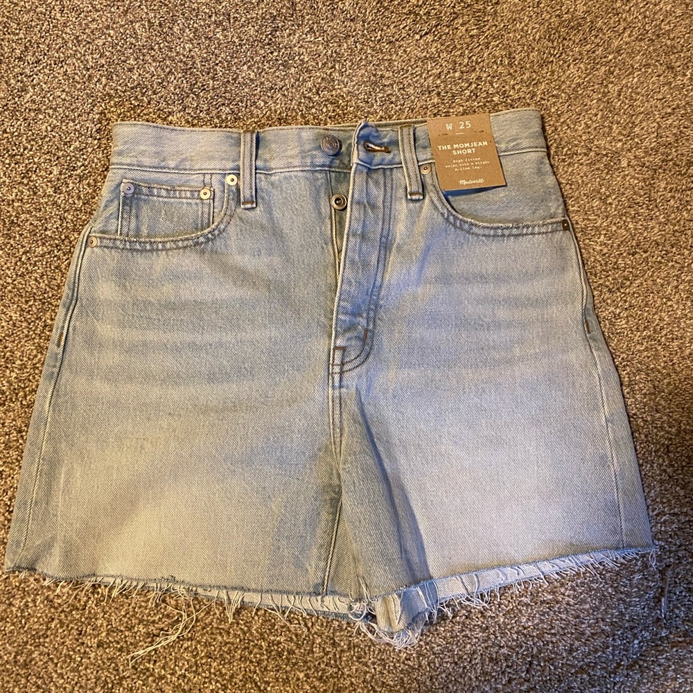 Madewell denim shorts - mom jean short